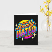 I Just Can't Tee Co. Funny Locally Hated Uni-youth Kaart (Gele Bloem)