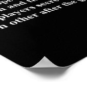 I Just Hope Both Teams Have Fun Funny  Poster (Hoek)