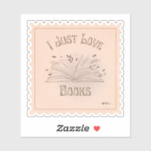 I Just Love Books stempel stijl mooi