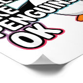 I Just Really Like Penguins Ok Funny Design Poster (Hoek)