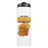 I Just Wanna Grill For Gods Sake Thermosbeker (Voorkant)