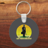 I Just Wanted Breakfast Funny Humorous Design  Sleutelhanger (Voorkant)