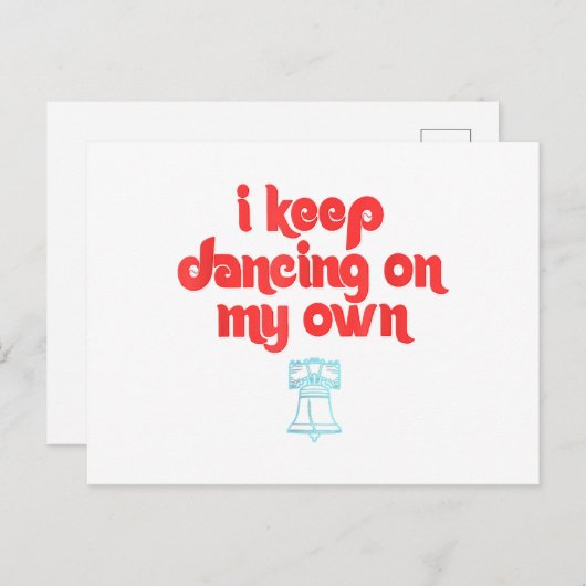 I Keep Dancing on My Own Philly Philadelphia  Feestdagenkaart (Voorkant / Achterkant)