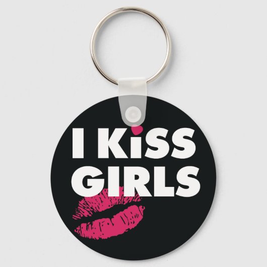I Kiss Girls Sleutelhanger (Voorkant)