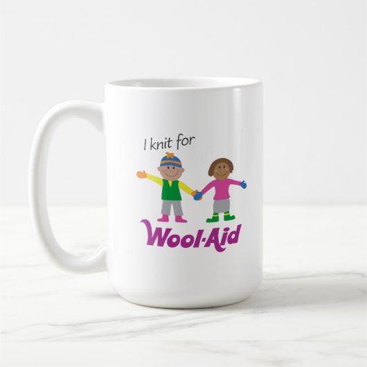 I Knit for Wool-Aid mok (Links)