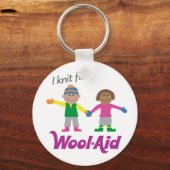 I Knit for Wool-Aid sleutelhanger (Voorkant)