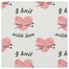 "I Knit with Love" Patroon voor arn & Needles Craf Stof