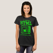 I know HTML  How to microwave leftovers T-shirt (Voorkant volledig)