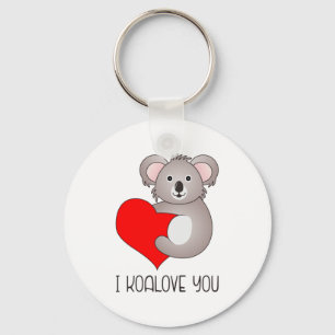 I Koalove You Koala Gezegden Sleutelhanger