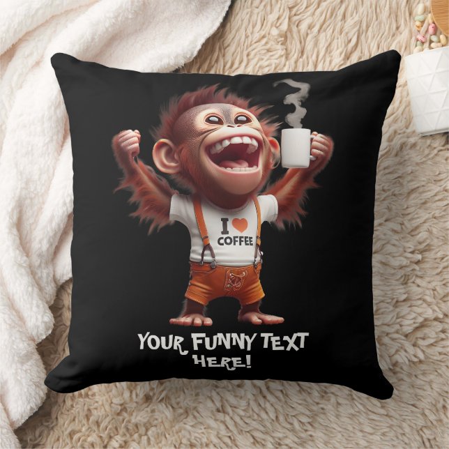 I ♥ Koffie Kussen (Deken)