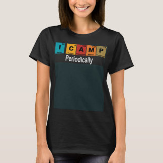 I Lager Periodieke Camping Wetenschap T-shirt