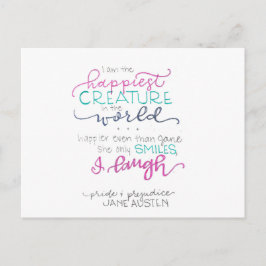 I Laugh - Pride & Prejudice Briefkaart