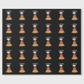 I Lava Puns Funny Geology Volcano Pun Dark BG Cadeaupapier (Vlak)