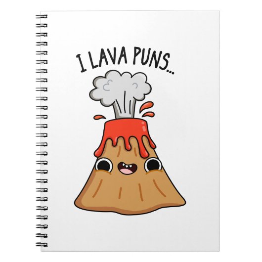I Lava Puns Funny Geology Volcano Pun Notitieboek (Voorkant)