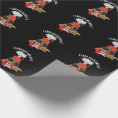 I Lava Rock and Roll Funny Volcano Pun Dark BG Cadeaupapier (Hoek)