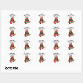 I Lava Rock en Roll Funny Volcano Pun Ronde Sticker (Vel)