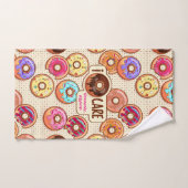 I le bonbon drôle mignon à beignet de soin de (Serviette à main)