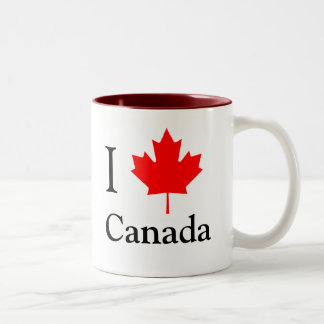I Leaf Canada Tweekleurige Koffiemok