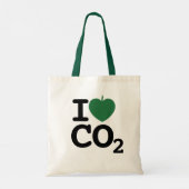 I Leaf CO2 - Ik hou van kooldioxide Tote Bag (Achterkant)