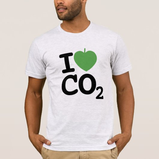 I Leaf CO2 - Koolstofdioxide Liefde Tuinman Mannen T-shirt (Voorkant)