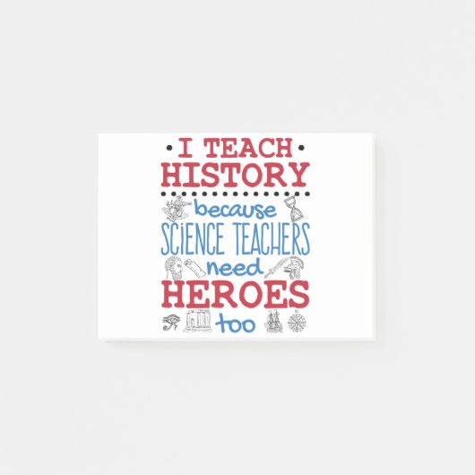 I Leer Geschiedenis Sociale studies Leerhelden Post-it® Notes (Voorkant)