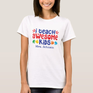I Leer Geweldige Kinderen   Personeelsdocent autis T-shirt