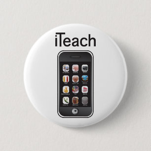 i leer knoop ronde button 5,7 cm