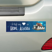 I Left my ♥ in Hope, Alaska - Bumper Sticker (En voiture)