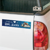 I Left my ♥ in Hope, Alaska - Bumper Sticker (Sur camion)