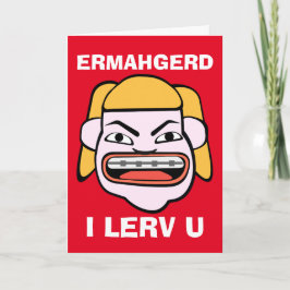 I Lerv U-Valentijnsdag Feestdagen Kaart