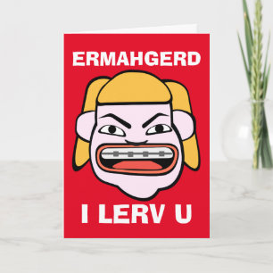 I Lerv U-Valentijnsdag Feestdagen Kaart