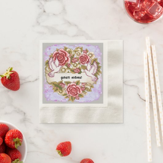 I Les serviettes en papier mariage Wed (En situation)