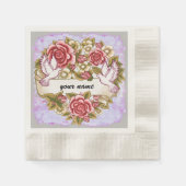 I Les serviettes en papier mariage Wed (Devant)
