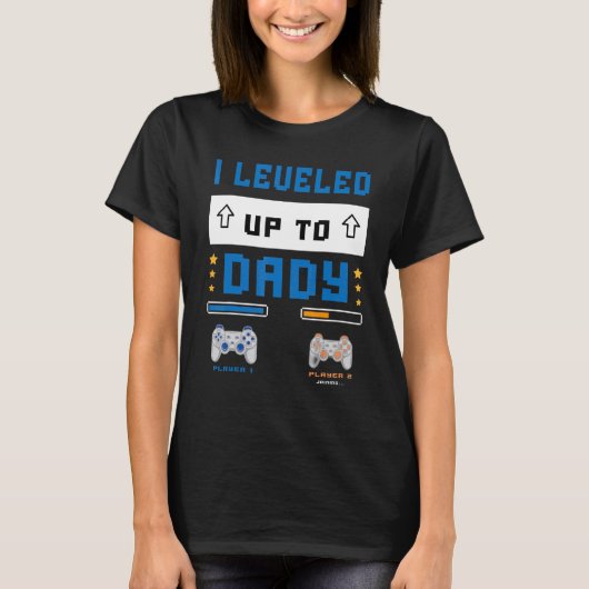 I Leveled Up To Daddy Soon To Be Dad T-shirt (Voorkant)