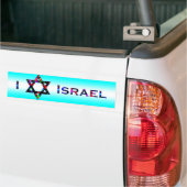 I (Liefde) Israël Bumpersticker (Op Truck)