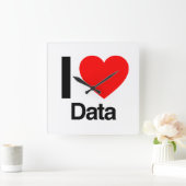 i-liefdesgegevens vierkante klok (Huis)