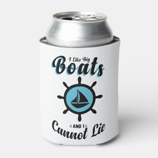 i like big boats and i cannot lie blikjeskoeler (Blikje Voorkant)