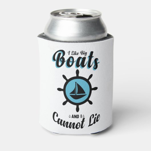 i like big boats and i cannot lie blikjeskoeler (Blikje Achterkant)