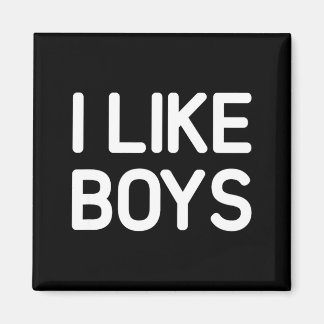 I Like Boys Funny Jokes Sarcastic  Magneet