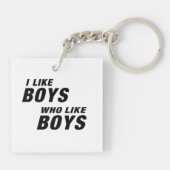 I Like Boys Who like Boys  Sleutelhanger (Achterkant)