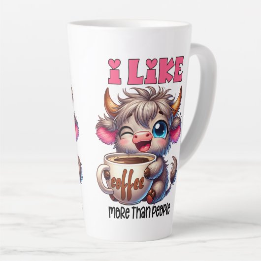 I Like Coffee More Than People Latte Mok (Rechterhoek)