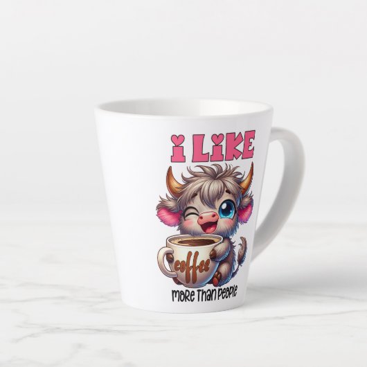 I Like Coffee More Than People Latte Mok (Rechterhoek)