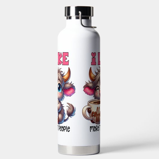 I Like Coffee More Than People Waterfles (Links)