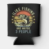 I Like Fishing and Maybe 3 | Gift for fishermen Blikjeskoeler (Voorkant)