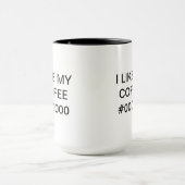 I LIKE MY COFFEE #000000 - Mug for concepteur de (Centre)