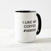 I LIKE MY COFFEE #000000 - Mug for Webdesigners Mok (Voorkant rechts)