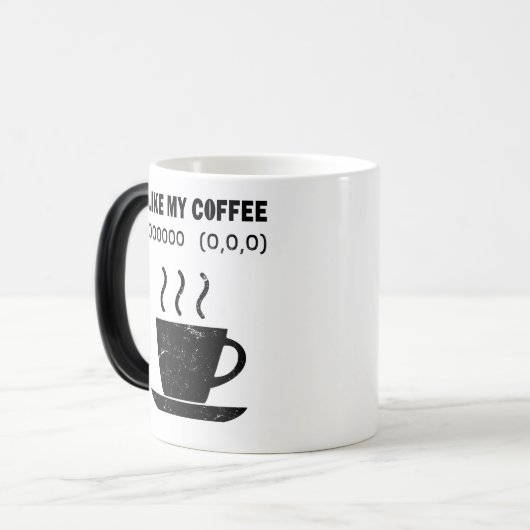I Like My Coffee Black Funny Programme Coder Mug (Devant gauche)