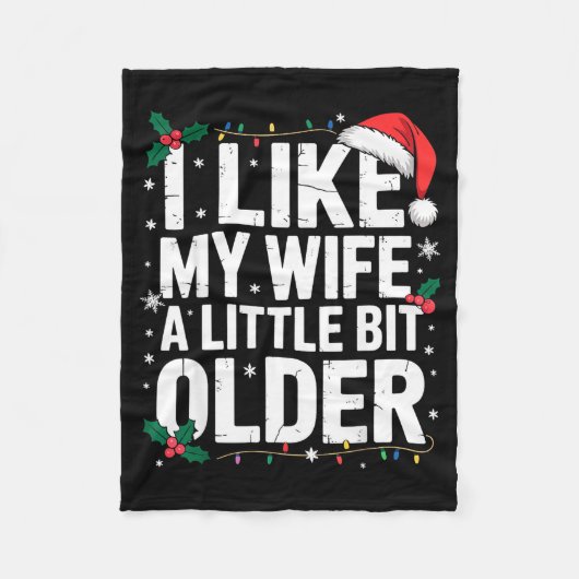 I Like My Wife A Little Bit Older Funny Husband Ch Fleece Deken (Voorkant)