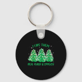 I Like Them Real Thick And Sprucey Funny Christmas Sleutelhanger (Voorkant)