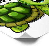 I Like Turtles And Maybe Three People Funny Retro  Poster (Hoek)